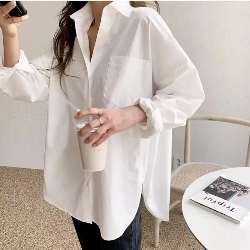 White Office Blouse